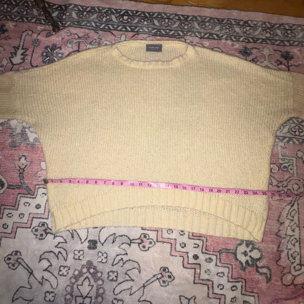 Wooden Ships Cream Women's Crew Neck Sweater - Picture 4 of 7